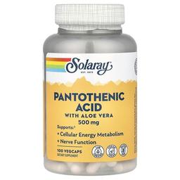 소라레이 Solaray, 판토텐산, 500mg, 베지 캡슐 100정