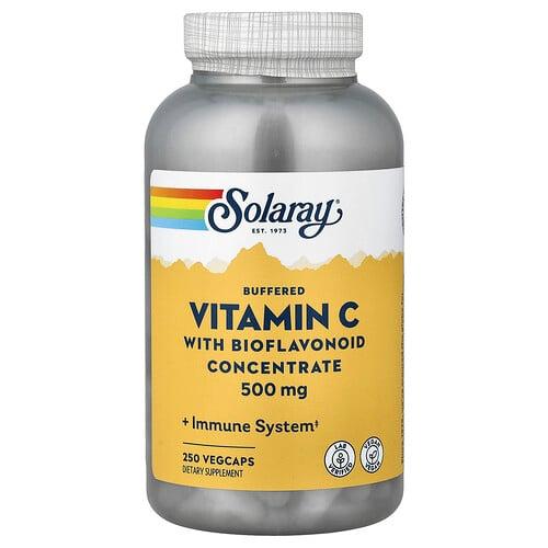 소라레이 Solaray, 완충형 비타민C, 바이오플라보노이드 농축물 함유, 베지 캡슐 250정 상품 이미지