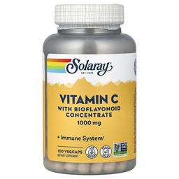 소라레이 Solaray, 바이오플라보노이드 농축물 함유 비타민C, 1,000mg, 베지 캡슐 100정