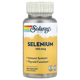 소라레이 Solaray, 셀레늄, 100mcg, 베지 캡슐 100정