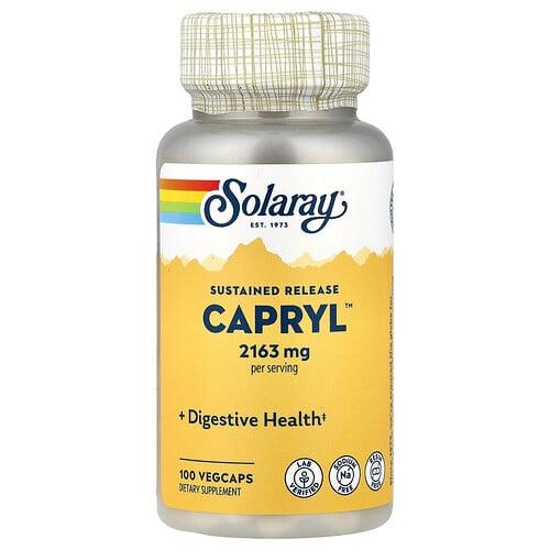 소라레이 Solaray, Capryl, 나트륨 무함유, 수지 무함유, 베지 캡슐 100정 상품 이미지