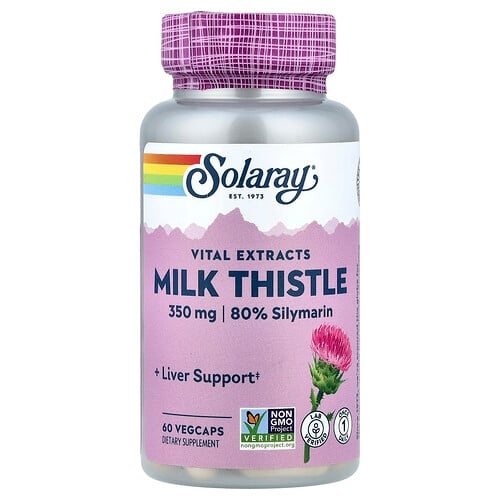 소라레이 Solaray, Vital Extracts, 밀크시슬, 베지 캡슐 60정 상세 이미지