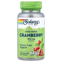 소라레이 Solaray, True Herbs, 크랜베리, 베지 캡슐 100정(캡슐 1정당 425mg)