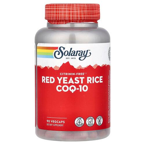 소라레이 Solaray, 쌀 홍국 CoQ-10, 베지 캡슐 90정 상품 이미지
