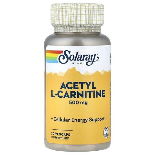 소라레이 Solaray, 아세틸 l-카르니틴, 500mg, 베지 캡슐 30정 상품 이미지