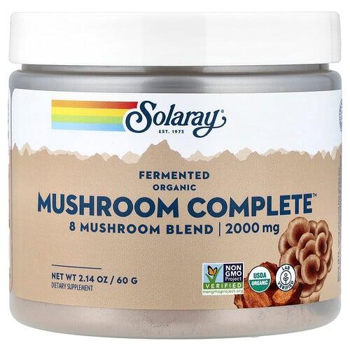 소라레이 Solaray, 유기농 발효 버섯 컴플리트, 60g(2.14oz) 상품 이미지
