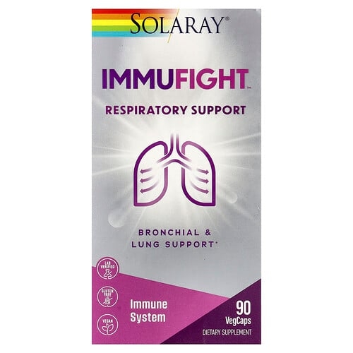 소라레이 Solaray, ImmuFight™, 호흡기 지원, 베지 캡슐 90정 상세 이미지