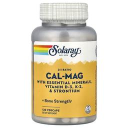 소라레이 Solaray, 2:1 비율의 Cal-Mag, 베지 캡슐 120정