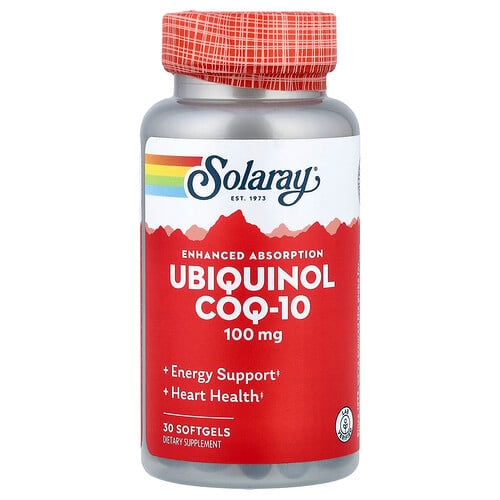 소라레이 Solaray, Ubiquinol CoQ10, 흡수력 강화, 100mg, 소프트젤 30정 상세 이미지