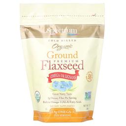 스펙트럼 에센셜 Spectrum Essentials, 유기농 분쇄 프리미엄 아마씨, 396g(14oz)