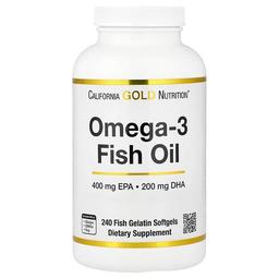 캘리포니아 골드 뉴트리션 California Gold Nutrition, 오메가3 피쉬 오일, Vivomega 트리글리세리드, 1,000mg, 피쉬 소프트젤 240정
