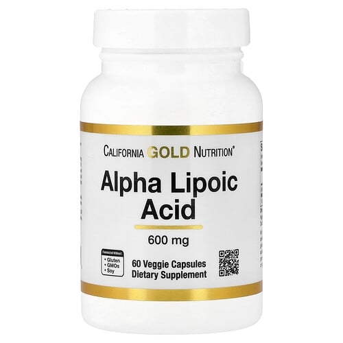 캘리포니아 골드 뉴트리션 California Gold Nutrition, 알파리포산, 600mg, 베지 캡슐 60정 상세 이미지