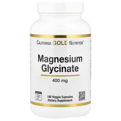 캘리포니아 골드 뉴트리션 California Gold Nutrition, 마그네슘글리신산, 베지 캡슐 180정(캡슐당 133mg) 상품 이미지
