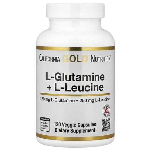 캘리포니아 골드 뉴트리션 California Gold Nutrition, l-글루타민 + l-류신, 베지 캡슐 120정 상세 이미지