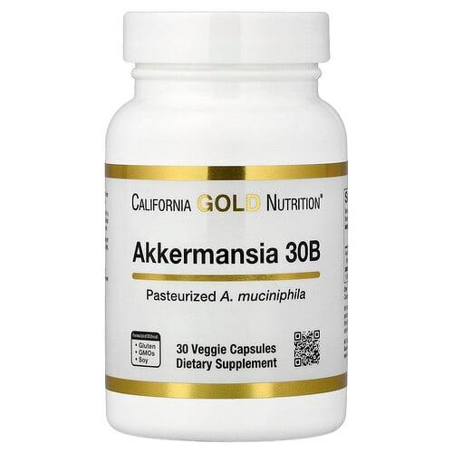 캘리포니아 골드 뉴트리션 California Gold Nutrition, 아커만시아 300억, 베지 캡슐 30정(캡슐당 150mg) 상품 이미지