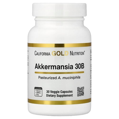 캘리포니아 골드 뉴트리션 California Gold Nutrition, 아커만시아 300억, 베지 캡슐 30정(캡슐당 150mg) 상세 이미지