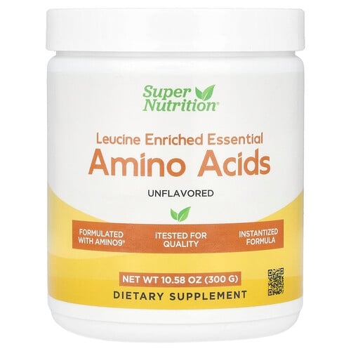 슈퍼 뉴트리션 Super Nutrition, 류신 강화 필수 아미노산, L-류신, L-라이신, L-트레오닌, L-아이소류신 함유, 무맛, 300g(10.58oz) 상세 이미지
