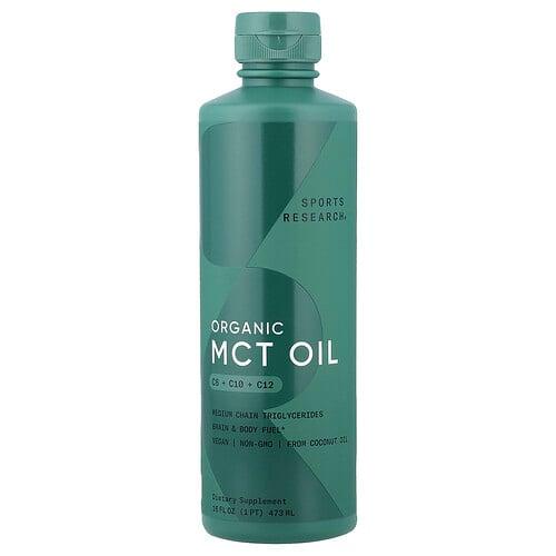 스포츠 리서치 Sports Research, 유기농 MCT 오일, C8 + C10 + C12, 473ml(16fl oz) 상품 이미지