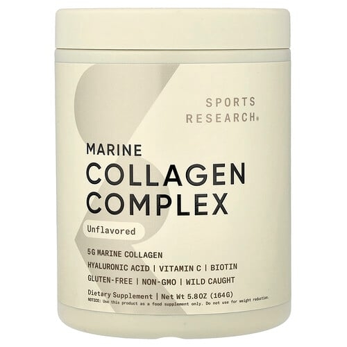 스포츠 리서치 Sports Research, 해양 콜라겐 복합체, 무맛, 164g(5.8oz) 상세 이미지
