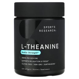 스포츠 리서치 Sports Research, L-테아닌, 200mg, 소프트젤 120정