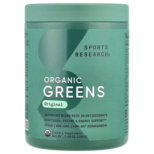 스포츠 리서치 Sports Research, 유기농 녹색 채소, 오리지널, 200g(7.05oz) 상세 이미지