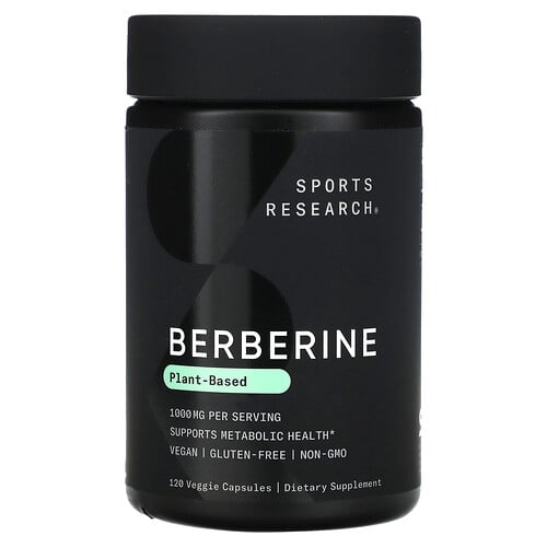 스포츠 리서치 Sports Research, 베르베린, 베지 캡슐 120정(캡슐 1정당 500mg) 상세 이미지