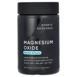 스포츠 리서치 Sports Research, 산화 마그네슘, 420mg, 소프트젤 90정