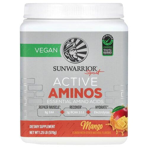 썬워리어 Sunwarrior, Sport, 액티브 아미노산, 망고, 570g(1.25lb) 상품 이미지