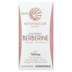 썬워리어 Sunwarrior, 쉐이프, 다이하이드로 베르베린 + 실론 시나몬, 베지 캡슐 60정