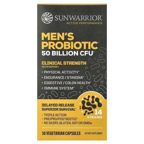썬워리어 Sunwarrior, 남성용 프로바이오틱, 베지 캡슐 30정 상세 이미지