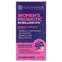 썬워리어 Sunwarrior, 여성용 프로바이오틱, 베지 캡슐 30정