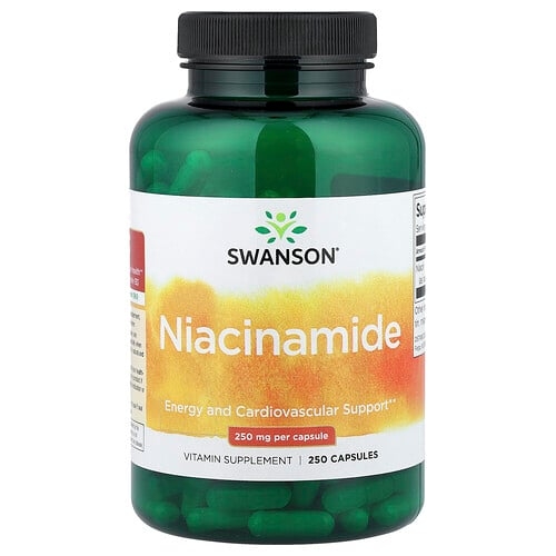 스완슨 비타민 Swanson Vitamins, 나이아신아마이드, 250mg, 캡슐 250정 상세 이미지