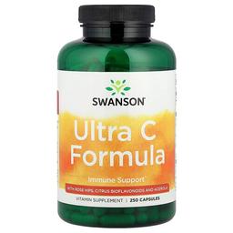 스완슨 비타민 Swanson Vitamins, Ultra C 포뮬라, 캡슐 250정