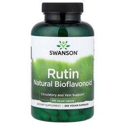 스완슨 비타민 Swanson Vitamins, 루틴, 천연 바이오플라보노이드, 250mg, 베지 캡슐 250정