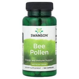 스완슨 비타민 Swanson Vitamins, 벌꽃가루, 400mg, 캡슐 100정
