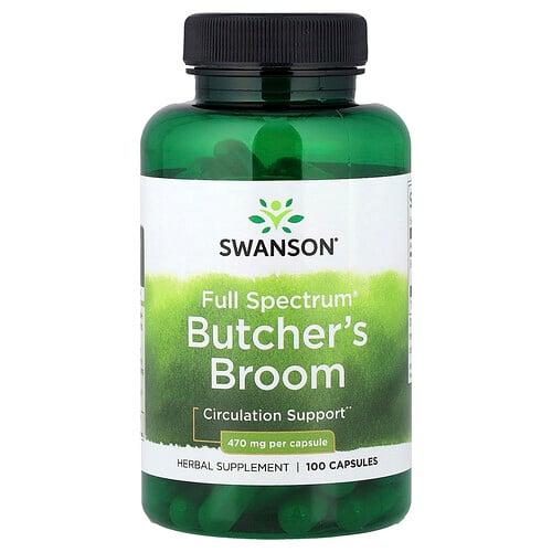 스완슨 비타민 Swanson Vitamins, Full Spectrum® 도살자 브룸, 470mg, 캡슐 100정 상품 이미지