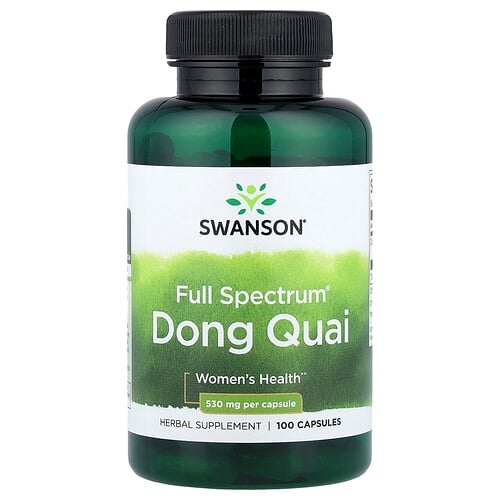 스완슨 비타민 Swanson Vitamins, Full Spectrum® 당귀, 530mg, 캡슐 100정 상세 이미지