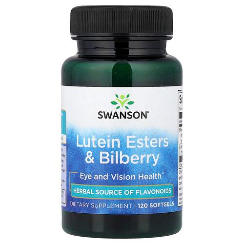 스완슨 비타민 Swanson Vitamins, 루테인 에스터스 & 빌베리, 소프트젤 120정 상품 이미지