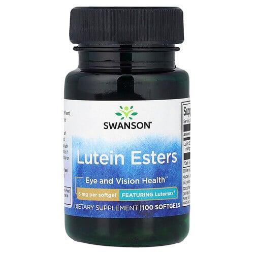 스완슨 비타민 Swanson Vitamins, 루테인 에스터, 6mg, 소프트젤 100정 상품 이미지