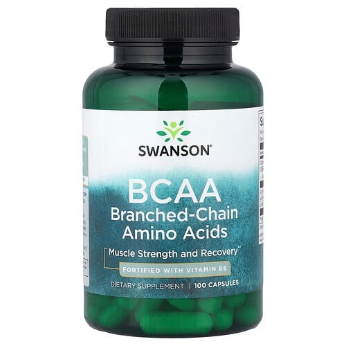 스완슨 비타민 Swanson Vitamins, BCAA, 캡슐 100정 상세 이미지
