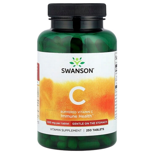스완슨 비타민 Swanson Vitamins, 완충형 비타민C, 250정 상세 이미지