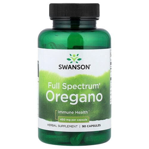 스완슨 비타민 Swanson Vitamins, Full Spectrum® 오레가노, 450mg, 캡슐 90정 상세 이미지