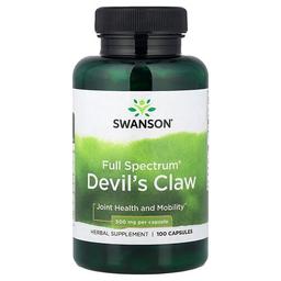 스완슨 비타민 Swanson Vitamins, Full Spectrum® 데빌스 클로, 500mg, 캡슐 100정