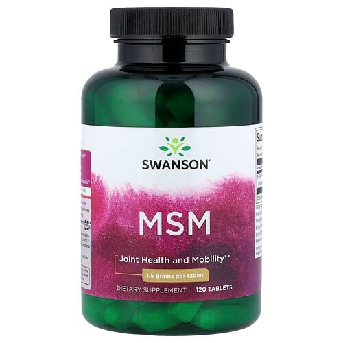스완슨 비타민 Swanson Vitamins, MSM, 1,500mg, 120정 상세 이미지