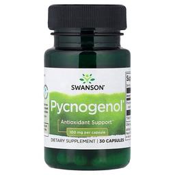 스완슨 비타민 Swanson Vitamins, Pycnogenol®, 100mg, 캡슐 30정