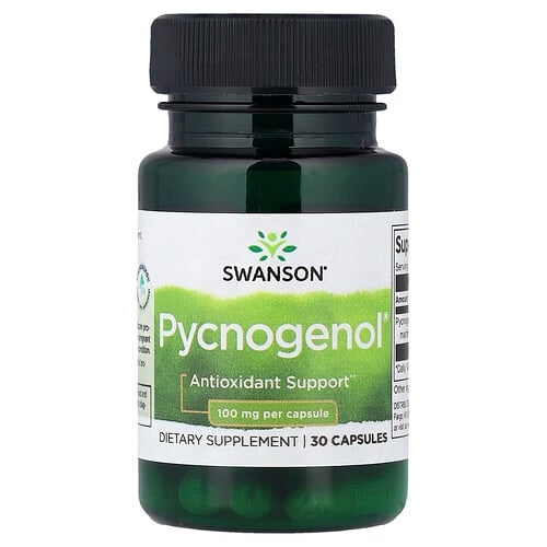 스완슨 비타민 Swanson Vitamins, Pycnogenol®, 100mg, 캡슐 30정 상세 이미지