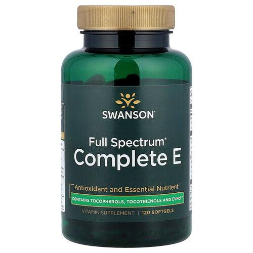 스완슨 비타민 Swanson Vitamins, Full Spectrum® Complete E, 소프트젤 120정 상품 이미지