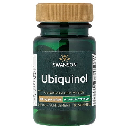 스완슨 비타민 Swanson Vitamins, 유비퀴놀, 200mg, 소프트젤 30정 상세 이미지