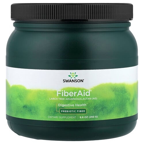 스완슨 비타민 Swanson Vitamins, FiberAid® 낙엽송 아라비노갈락탄(AG), 250g(8.8oz) 상세 이미지