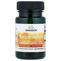 스완슨 비타민 Swanson Vitamins, 아나토 추출 토코트리에놀, 50mg, 소프트젤 60정